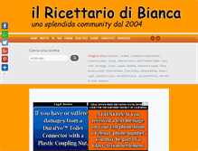 Tablet Screenshot of ilricettariodibianca.com
